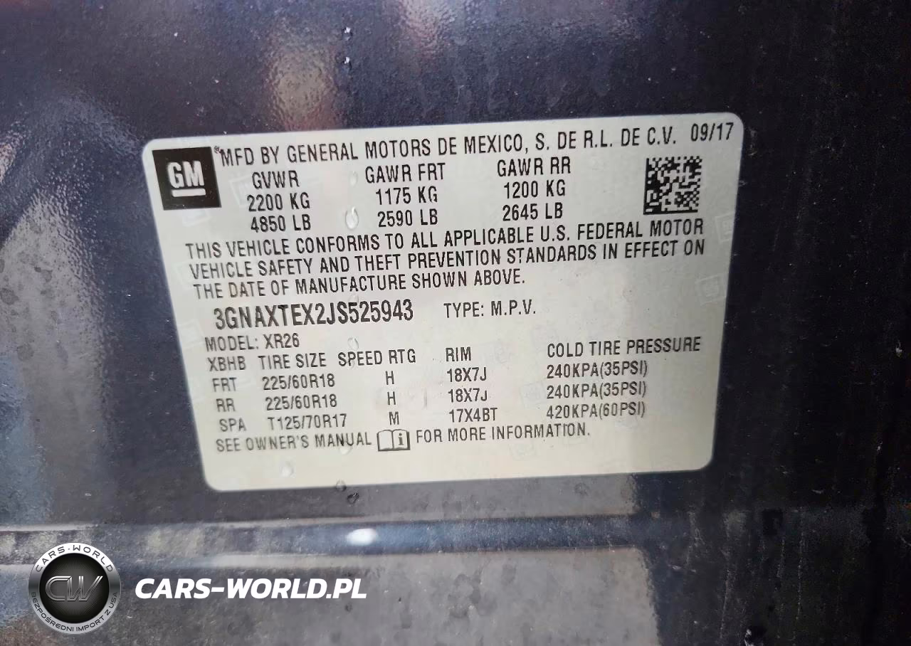 2018 Chevrolet Equinox Lt VIN:3GNAXTEX2JS525943 - 13