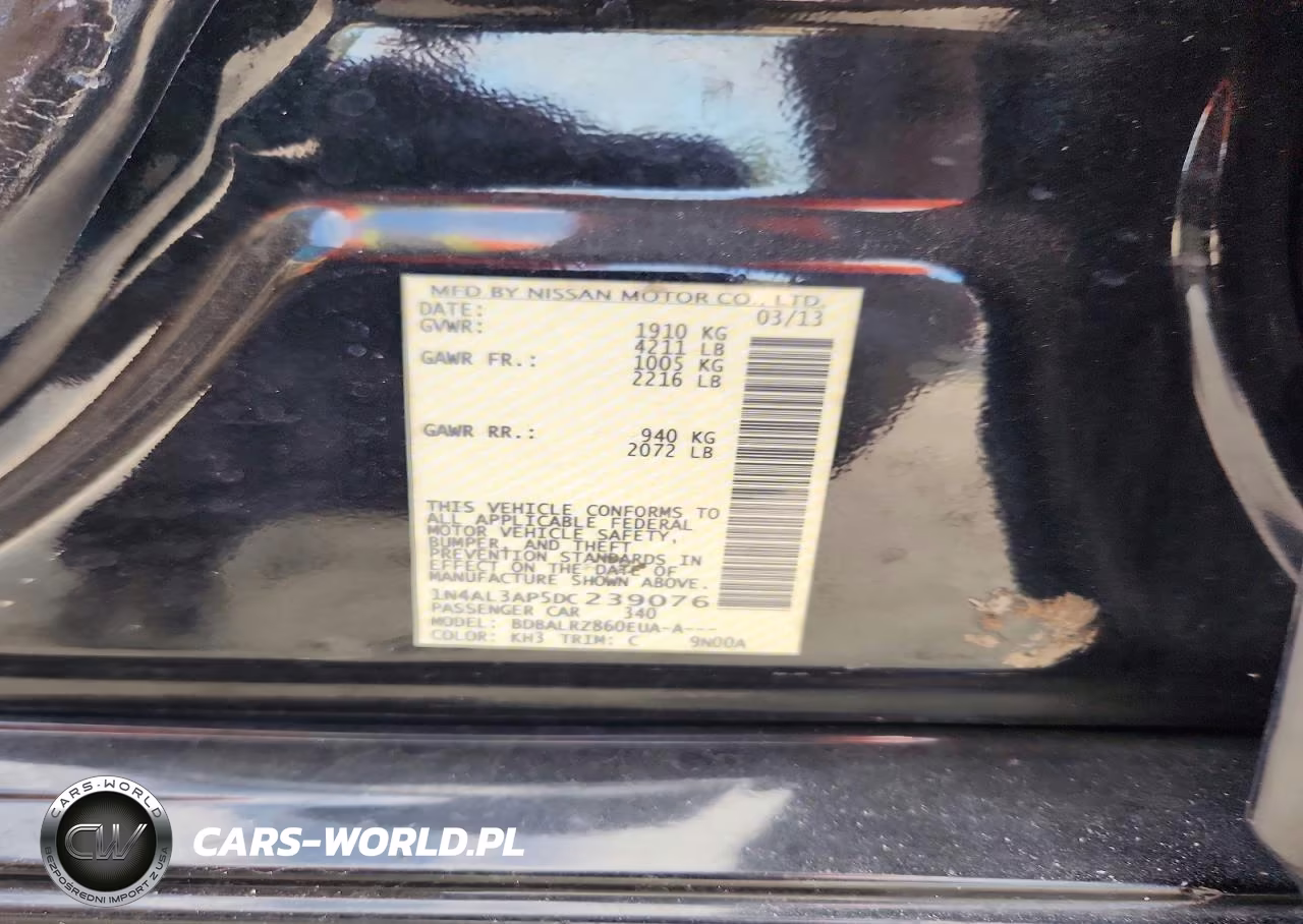 2013 Nissan Altima 2.5 VIN:1N4AL3AP5DC239076 - 13