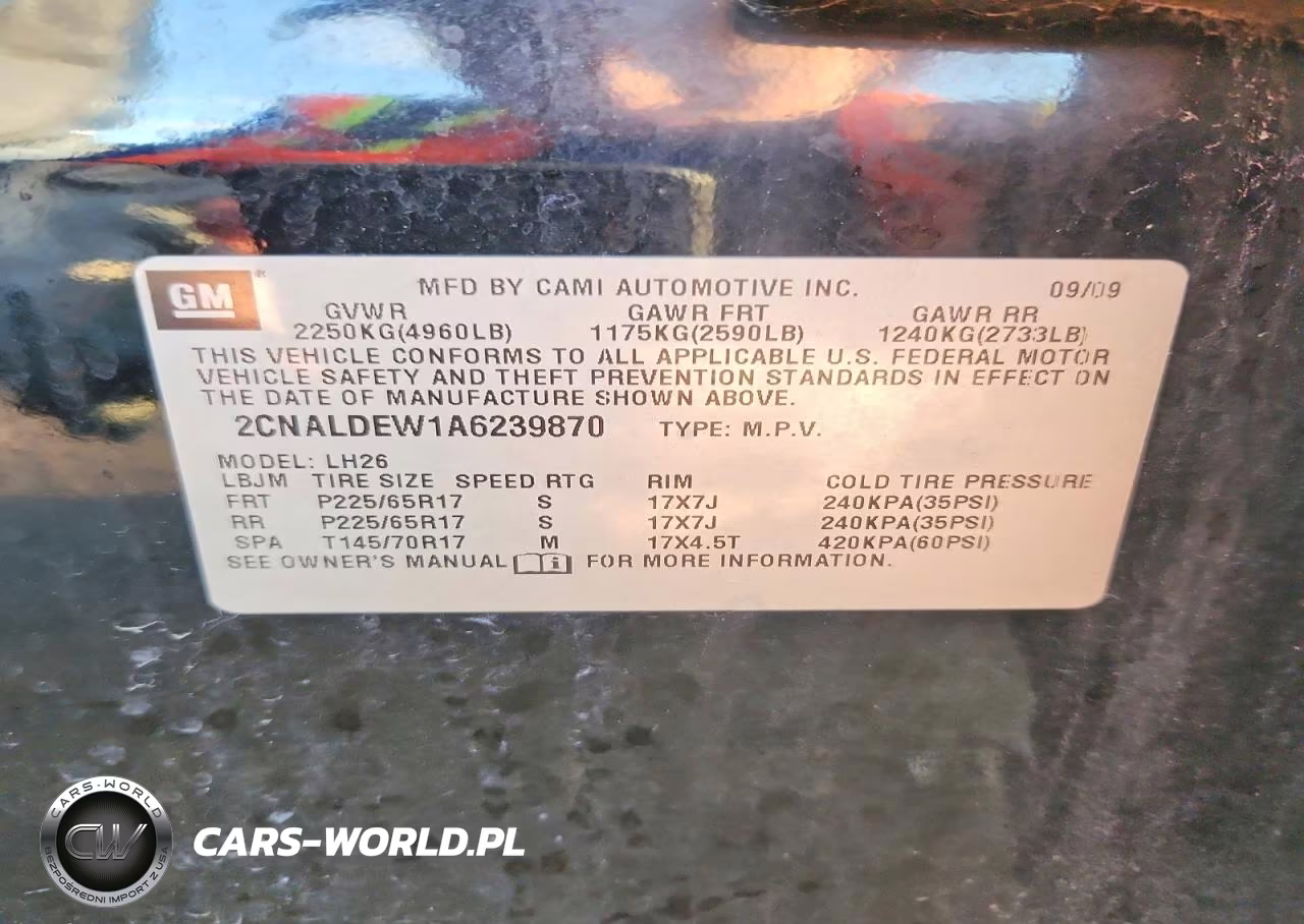 2010 Chevrolet Equinox Lt VIN:2CNALDEW1A6239870 - 12
