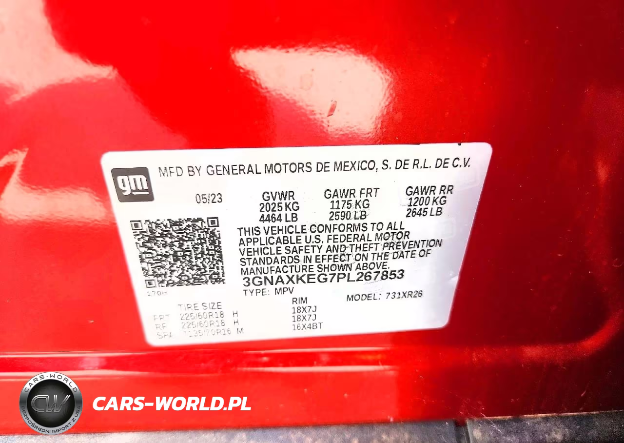 2023 Chevrolet Equinox Lt VIN:3GNAXKEG7PL267853 - 14