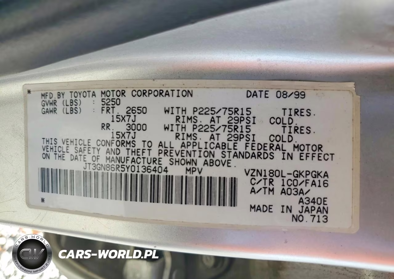 2000 Toyota 4Runner Sr5 VIN:JT3GN86R5Y0136404 - 14