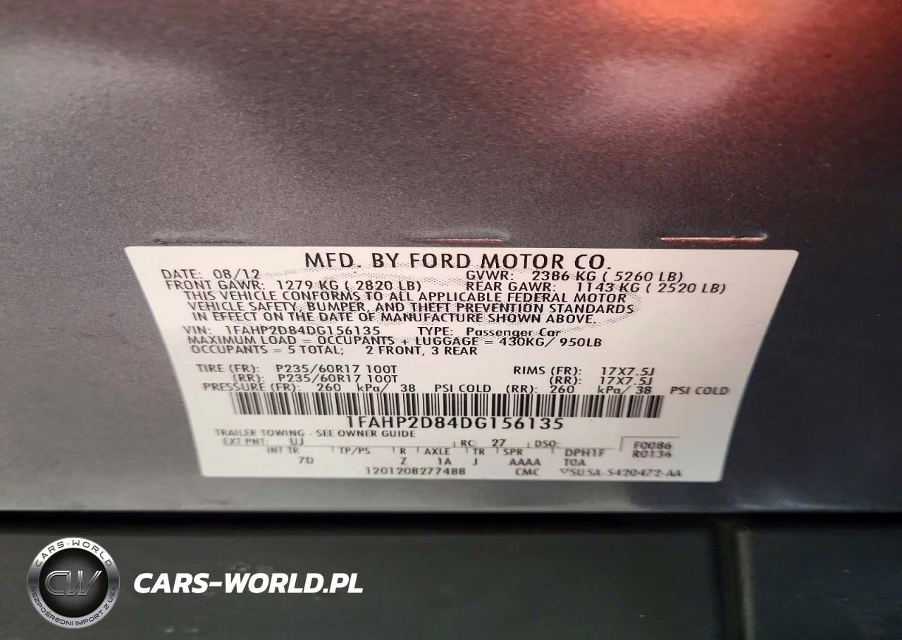 2013 Ford Taurus Se VIN:1FAHP2D84DG156135 - 12