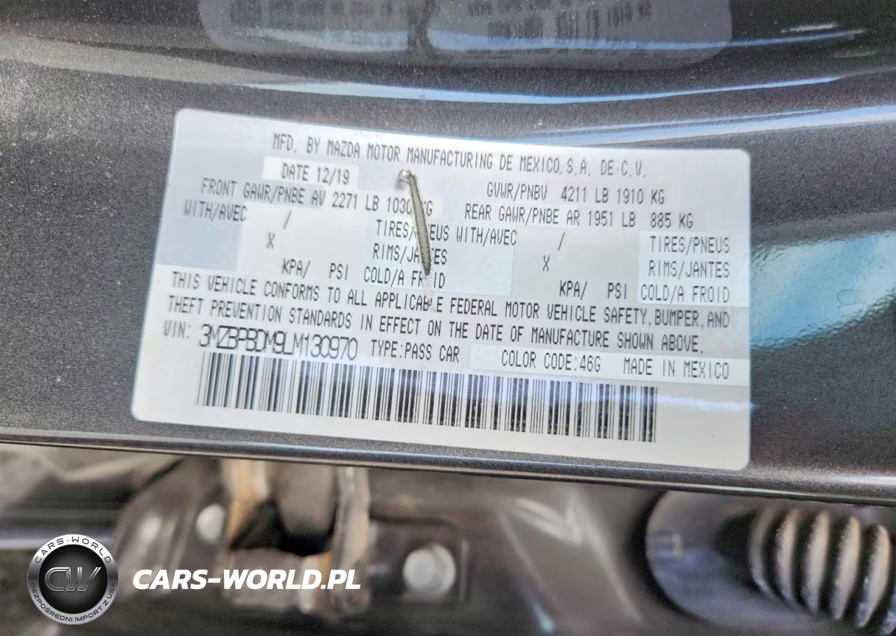 2020 Mazda 3 Preferred VIN:3MZBPBDM9LM130970 - 12