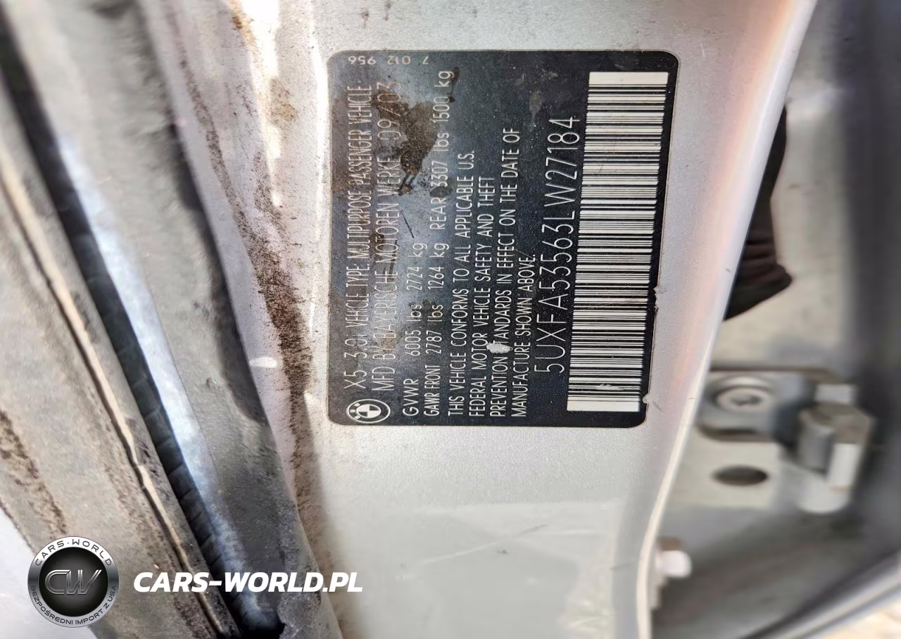 2003 BMW X5 3.0I VIN:5UXFA53563LW27184 - 13