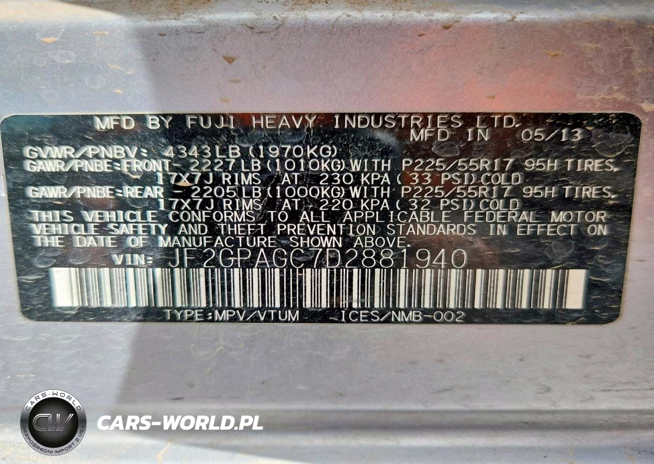 2013 Subaru Xv Crosstrek 2.0 Limited VIN:JF2GPAGC7D2881940 - 12