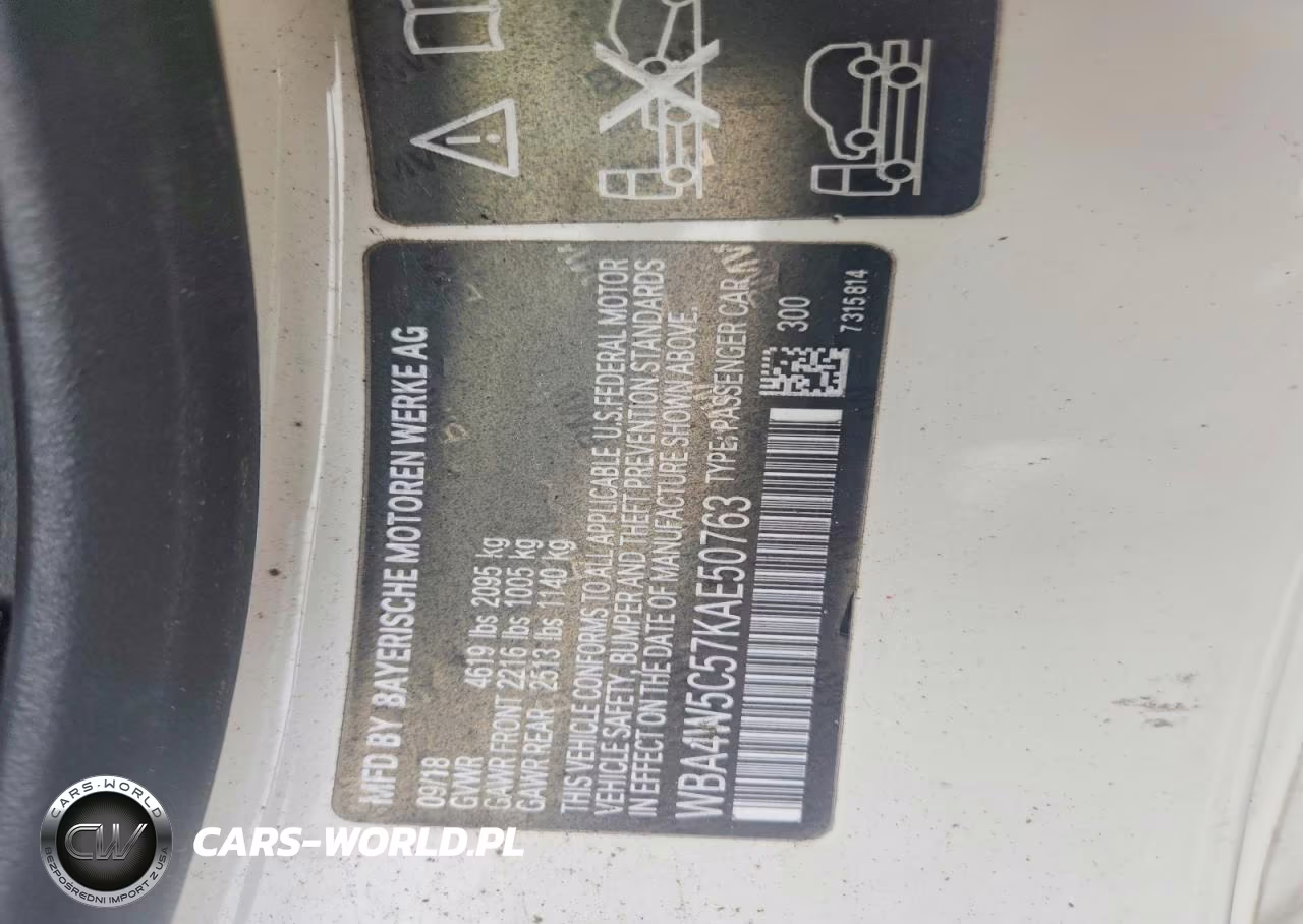 2019 BMW 430Xi VIN:WBA4W5C57KAE50763 - 12