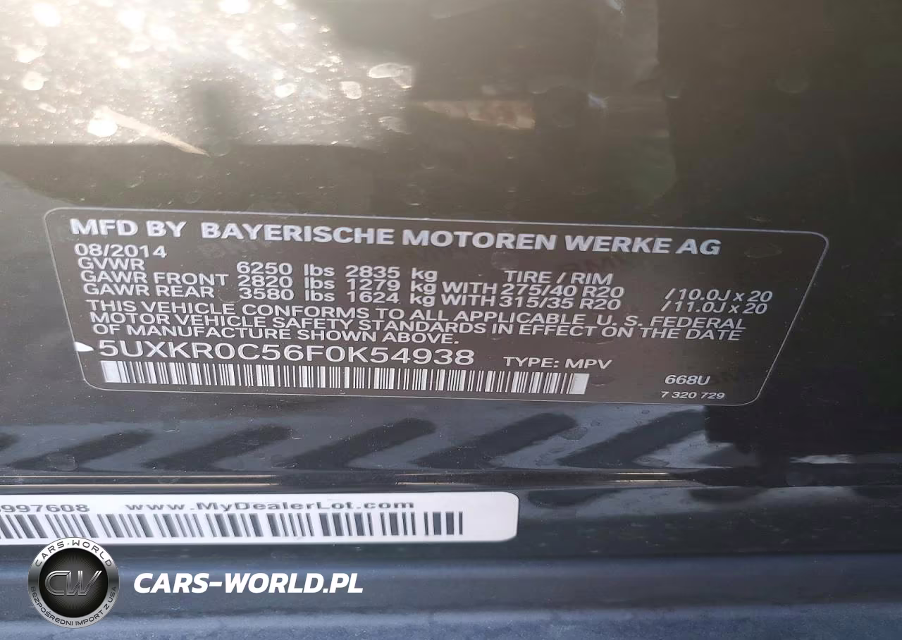 2015 BMW X5 xDrive35I VIN:5UXKR0C56F0K54938 - 13