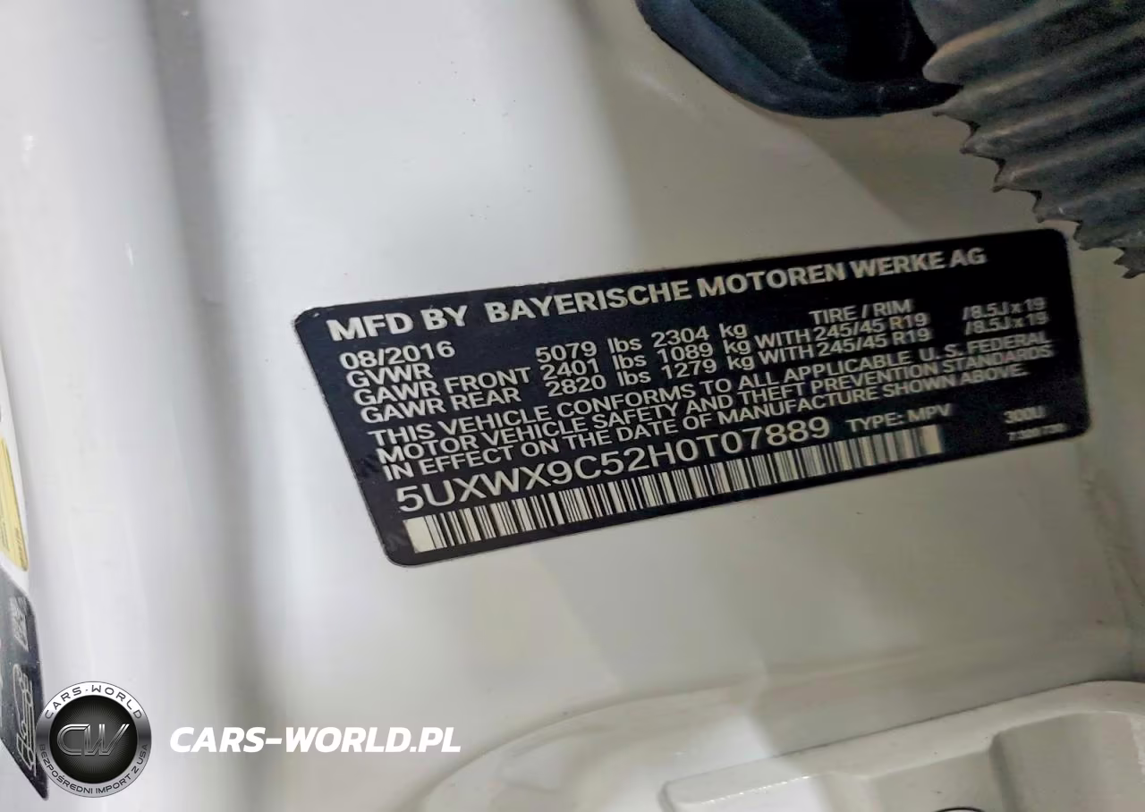 2017 BMW X3 xDrive28I VIN:5UXWX9C52H0T07889 - 14