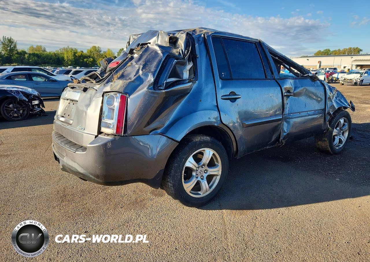 2013 Honda Pilot Exl VIN:5FNYF4H52DB038197 - 3