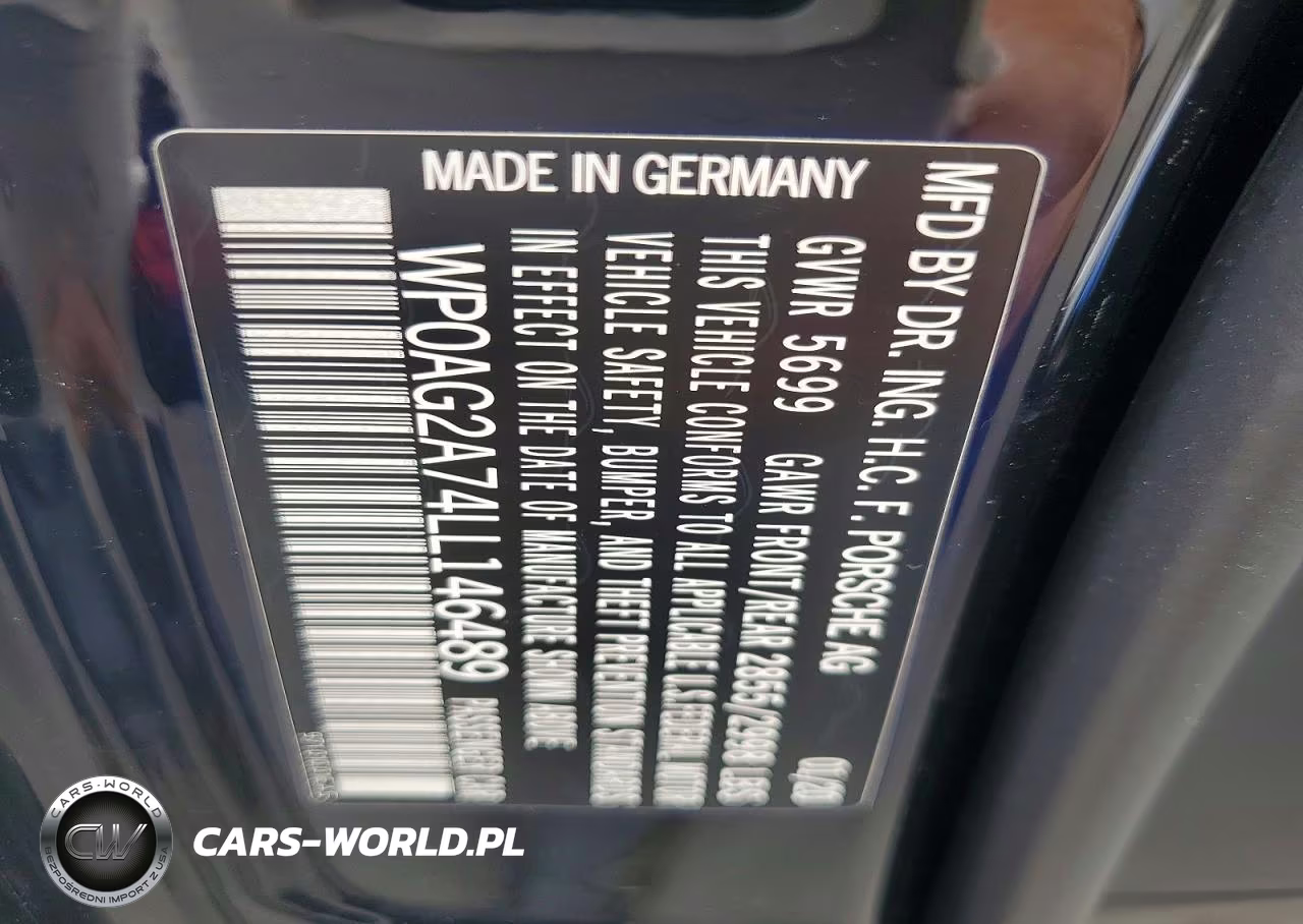 2020 Porsche Panamera Gts VIN:WP0AG2A74LL146489 - 12