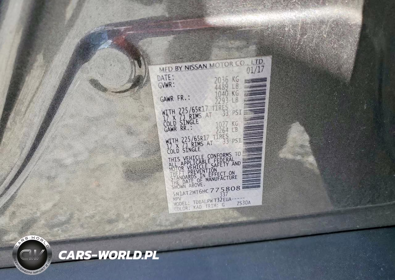 2017 Nissan Rogue S VIN:5N1AT2MT6HC775808 - 13