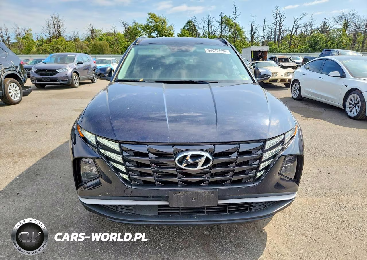2022 Hyundai Tucson Blue VIN:KM8JBCA15NU020182 - 5