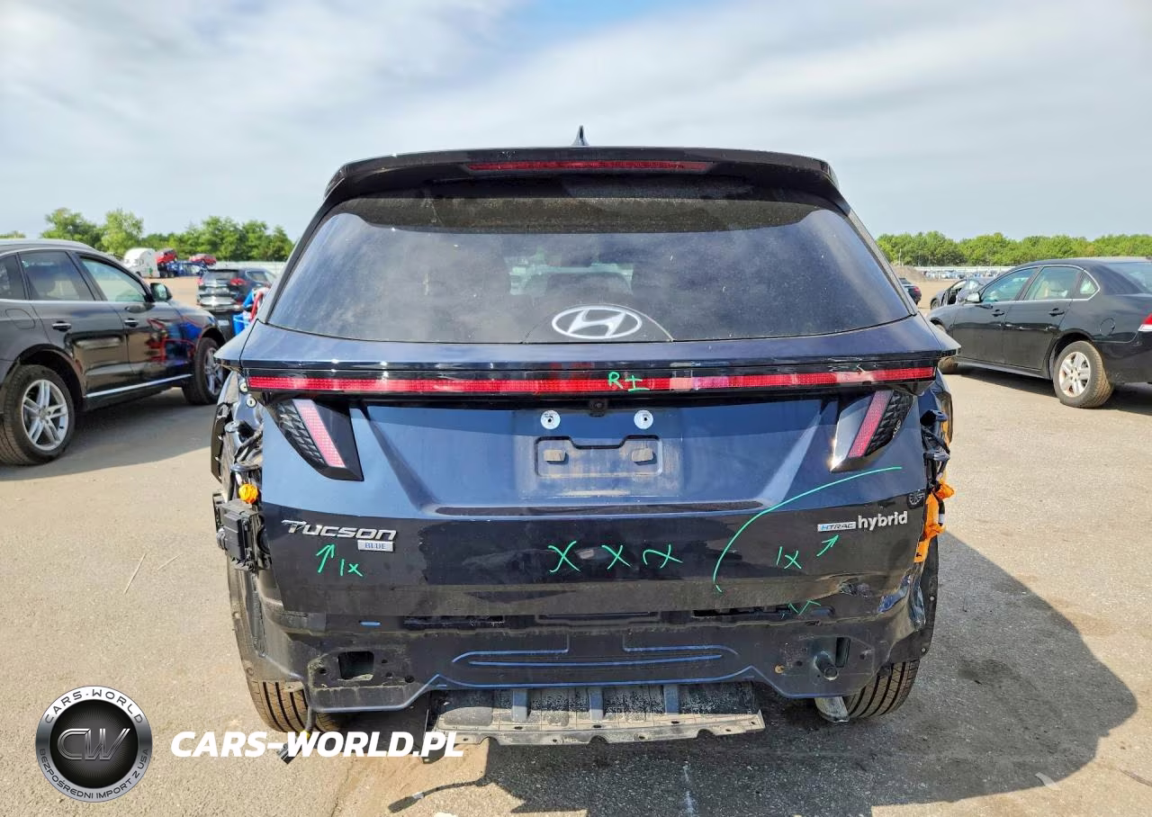 2022 Hyundai Tucson Blue VIN:KM8JBCA15NU020182 - 6