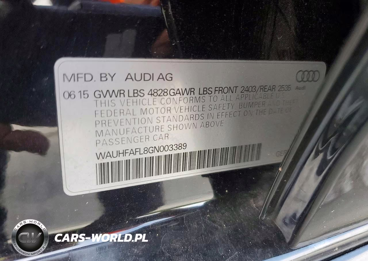 2016 Audi A4 Premium Plus S-Line VIN:WAUHFAFL8GN003389 - 12