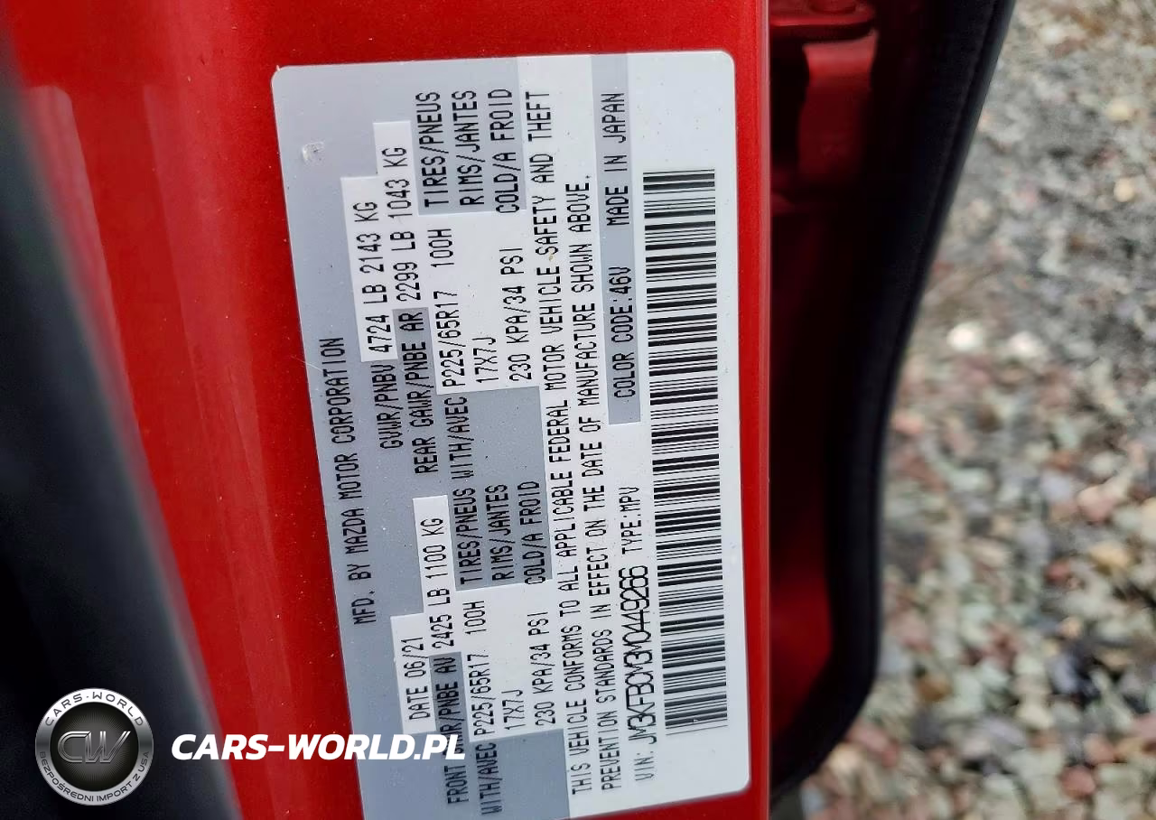 2021 Mazda Cx-5 Touring VIN:JM3KFBCM3M0449266 - 13