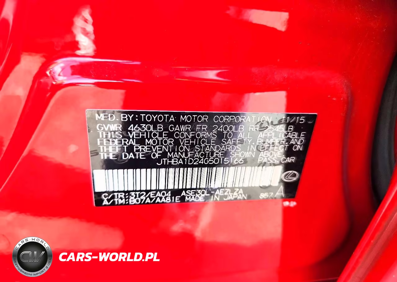 2016 Lexus Is 200T VIN:JTHBA1D24G5015166 - 12