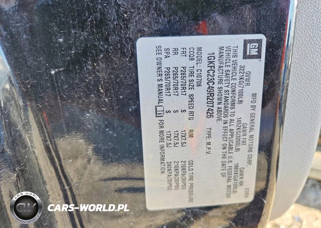 2009 GMC Yukon Sle VIN:1GKFC23C49R207426 - 12