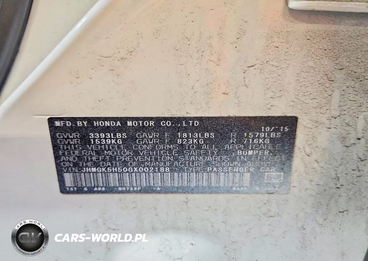 2016 Honda Fit Lx VIN:JHMGK5H50GX002188 - 12