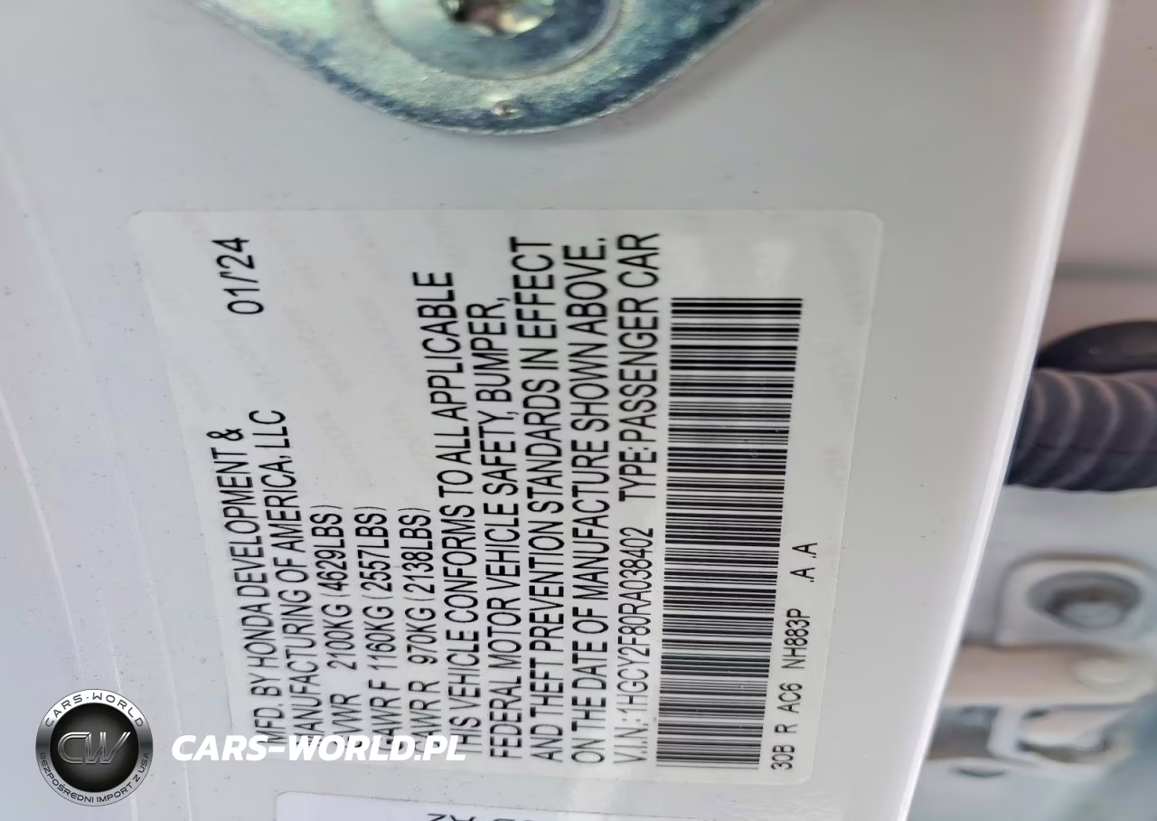 2024 Honda Accord Touring Hybrid VIN:1HGCY2F80RA038402 - 12