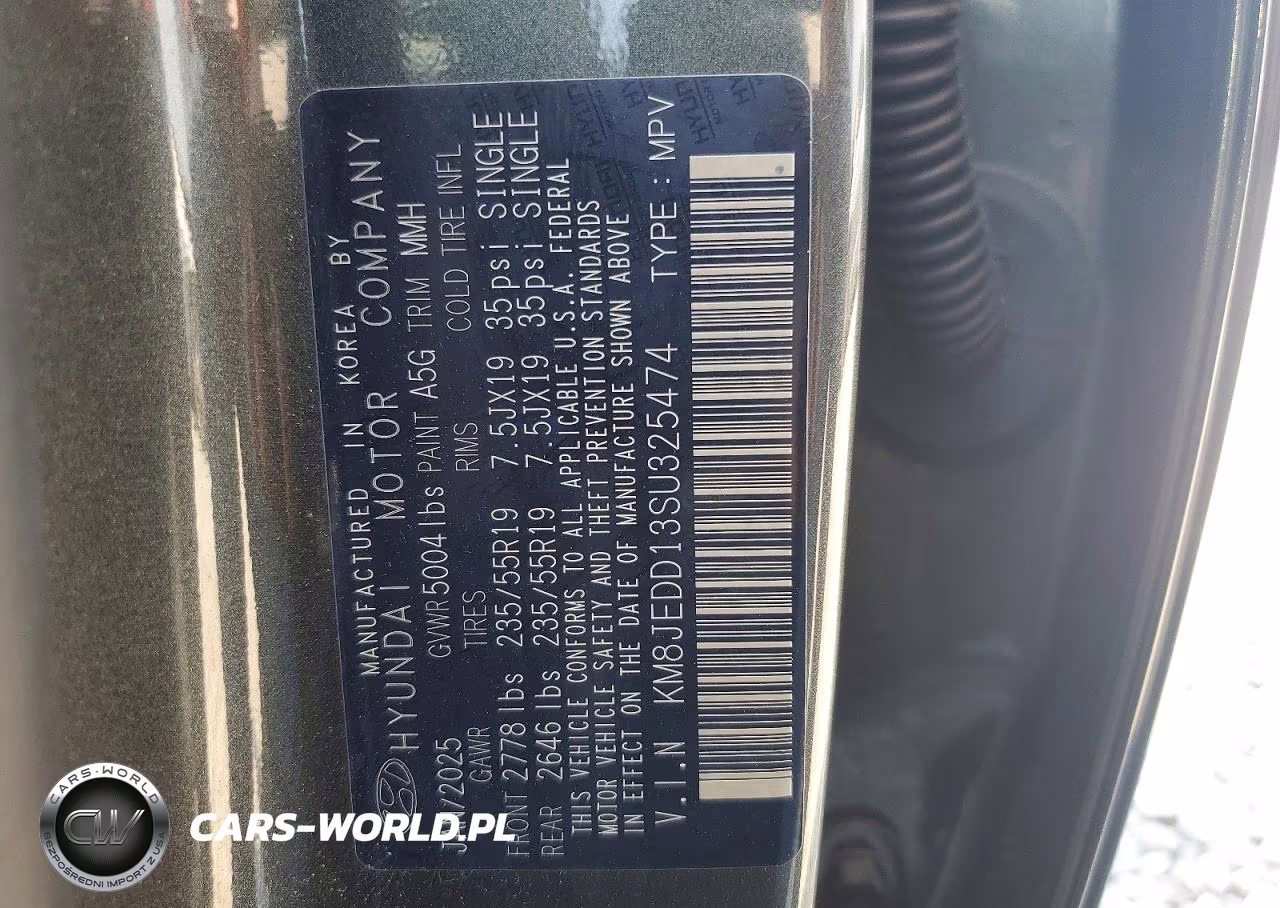 2025 Hyundai Tucson Limited VIN:KM8JEDD13SU325474 - 13