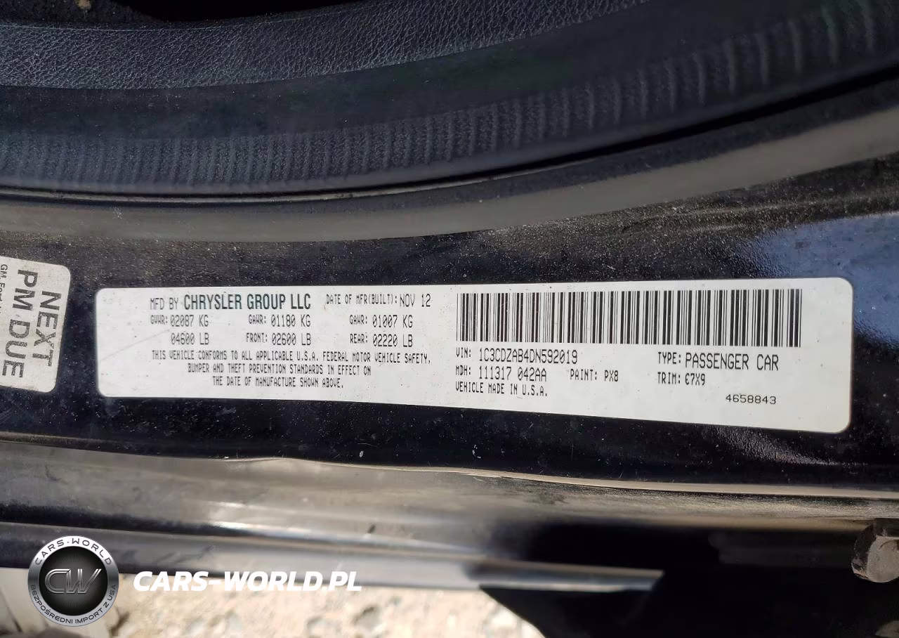 2013 Dodge Avenger Se VIN:1C3CDZAB4DN592019 - 13