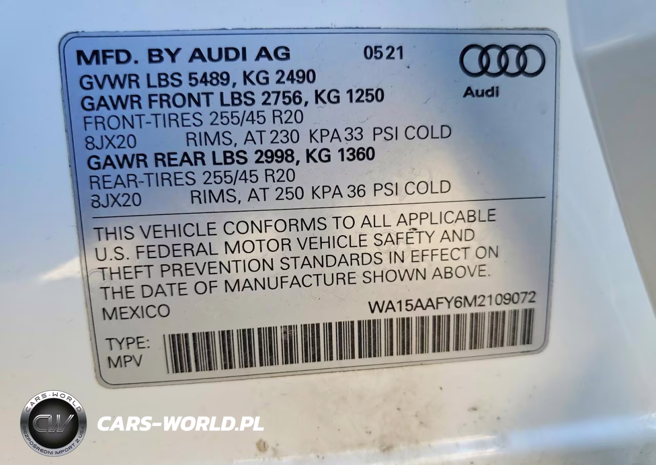 2021 Audi Q5 Sportback Premium Plus VIN:WA15AAFY6M2109072 - 14