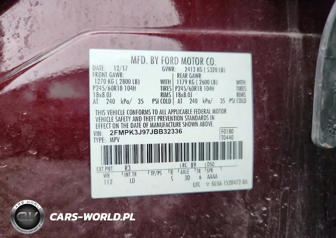 2018 Ford Edge Sel VIN:2FMPK3J97JBB32336 - 13