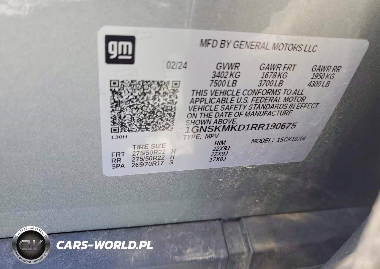 2024 Chevrolet Tahoe 4Wd Ls VIN:1GNSKMKD1RR190675 - 13