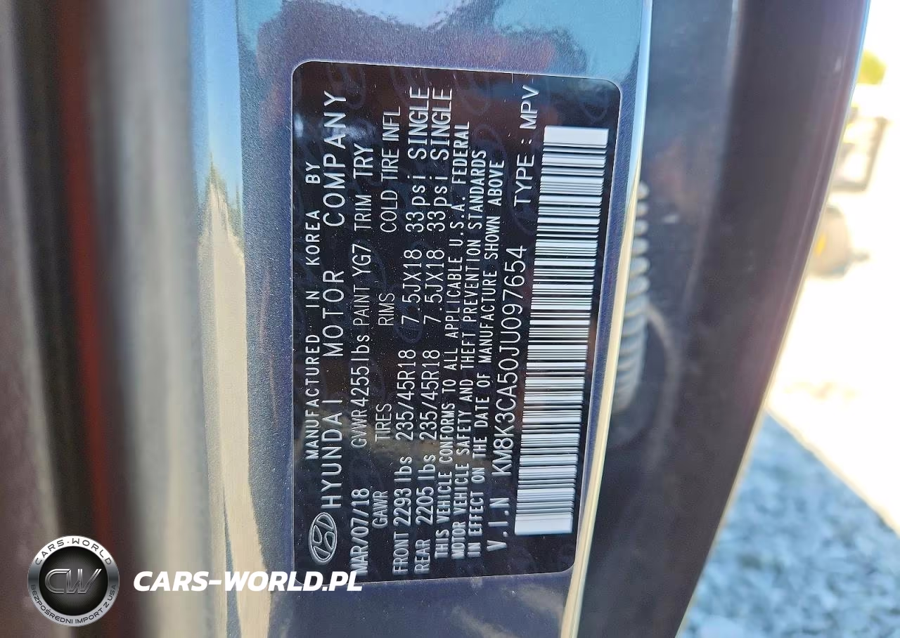 2018 Hyundai Kona Limited VIN:KM8K3CA50JU097654 - 14