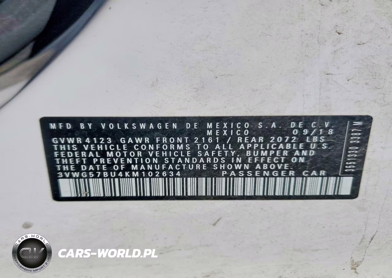 2019 Volkswagen Jetta Sel Premium VIN:3VWG57BU4KM102634 - 12