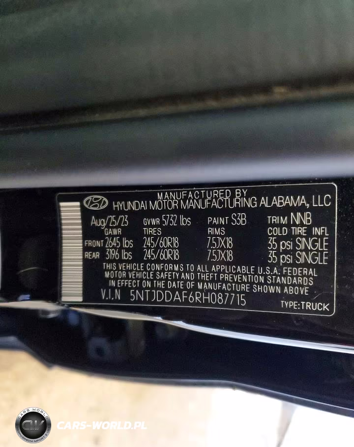 2024 Hyundai Santa Cruz Xrt VIN:5NTJDDAF6RH087715 - 12