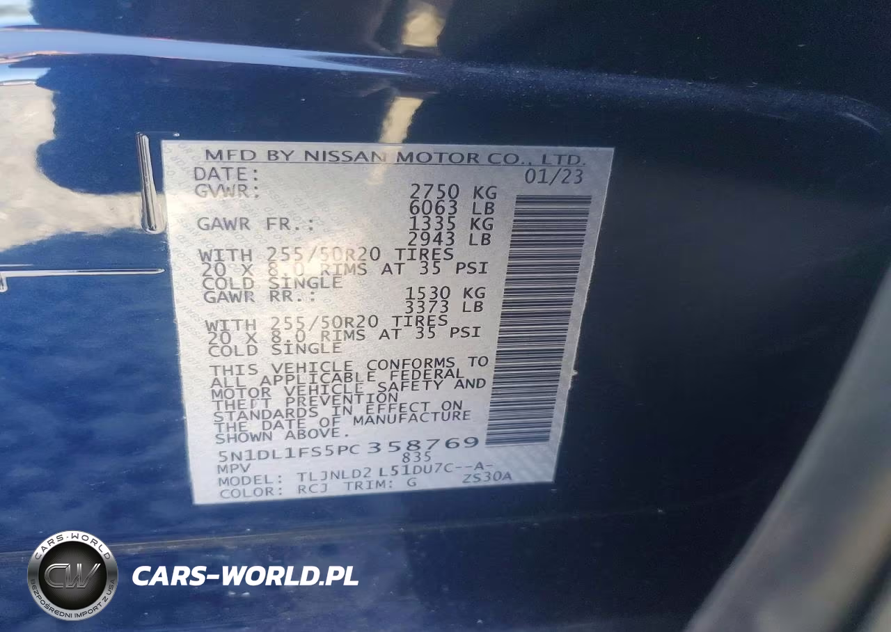 2023 Infiniti Qx60 Luxe Awd VIN:5N1DL1FS5PC358769 - 13