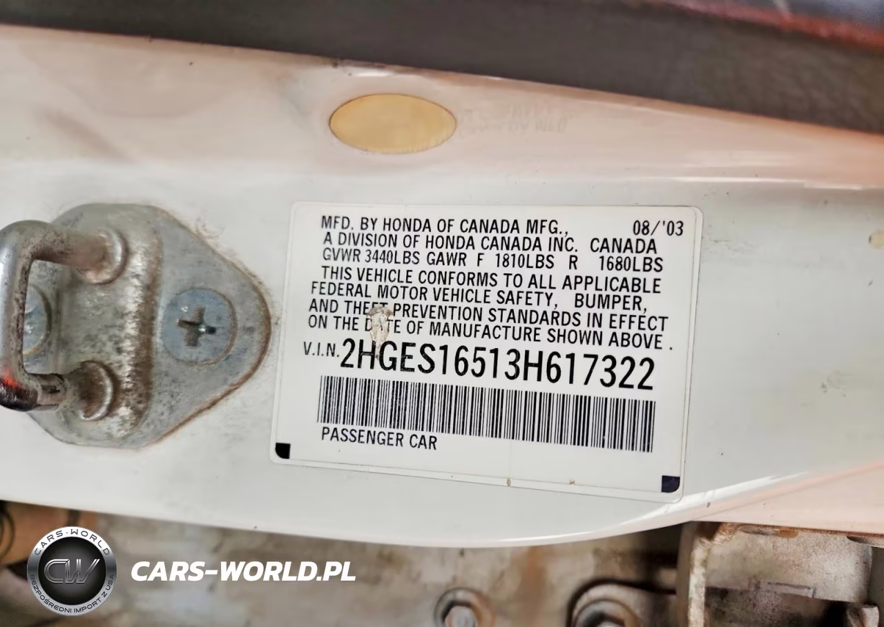 2003 Honda Civic Lx VIN:2HGES16513H617322 - 12