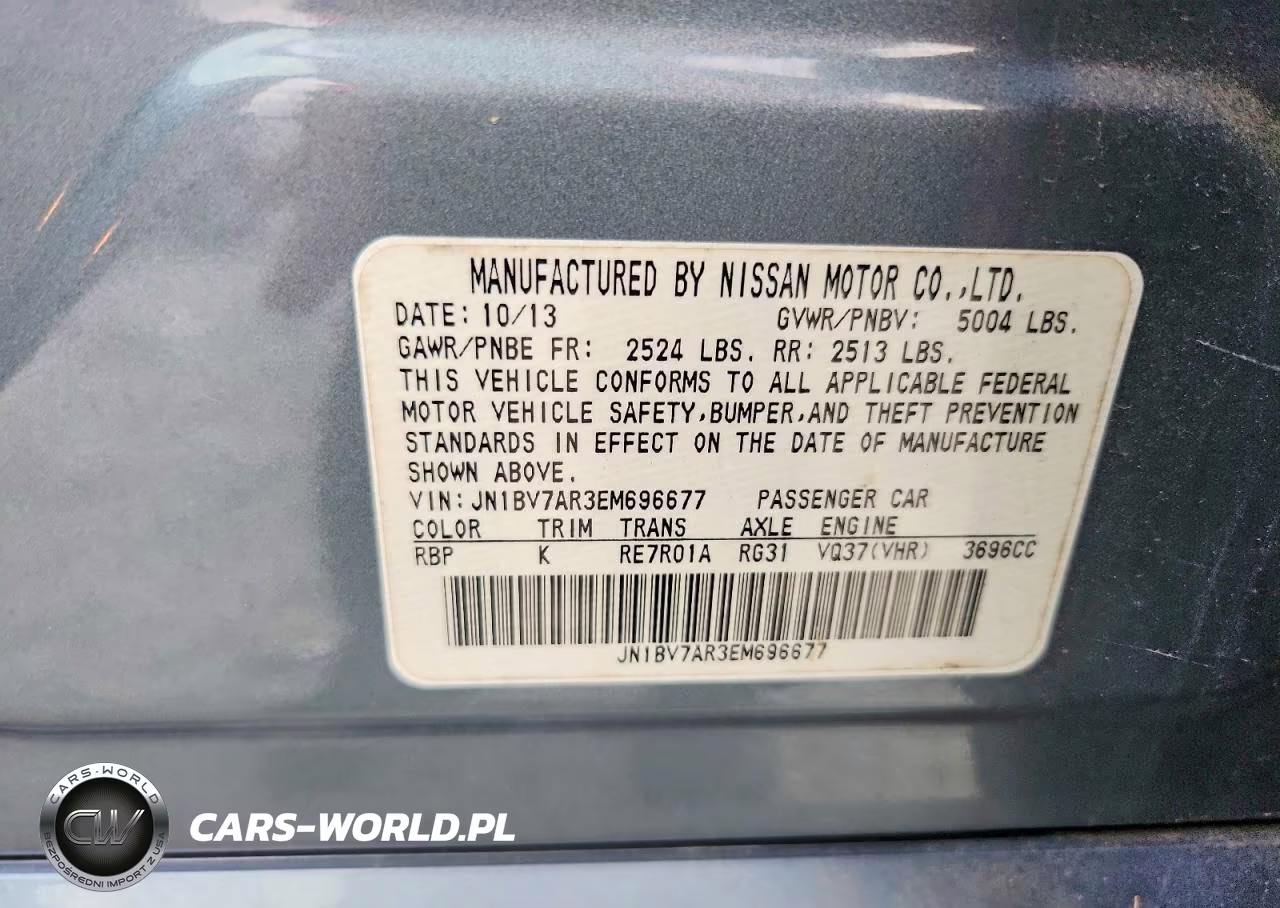 2014 Infiniti Q50 Premium VIN:JN1BV7AR3EM696677 - 12