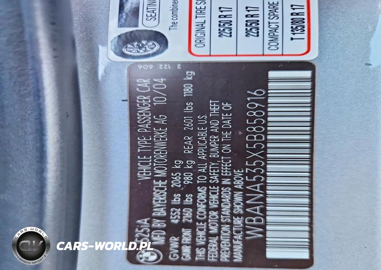 2005 BMW 525 I VIN:WBANA535X5B858916 - 12