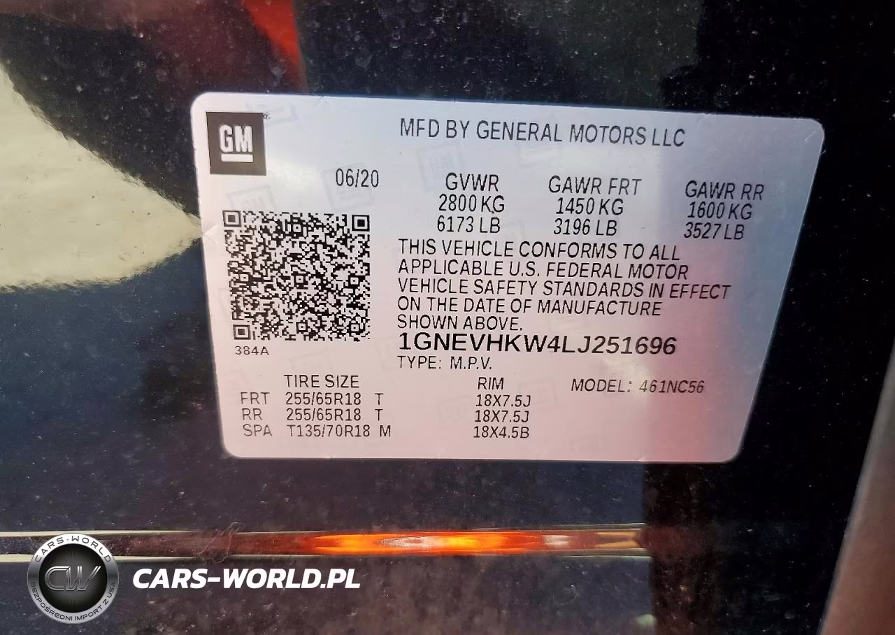 2020 Chevrolet Traverse Lt VIN:1GNEVHKW4LJ251696 - 13