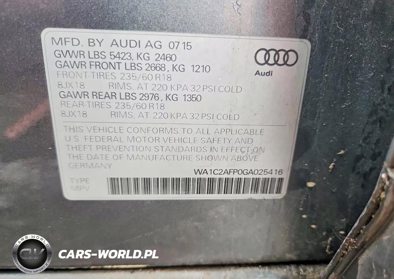 2016 Audi Q5 Premium VIN:WA1C2AFP0GA025416 - 13
