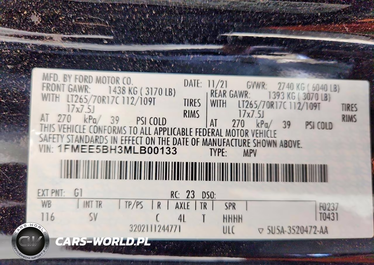2021 Ford Bronco Base VIN:1FMEE5BH3MLB00133 - 14