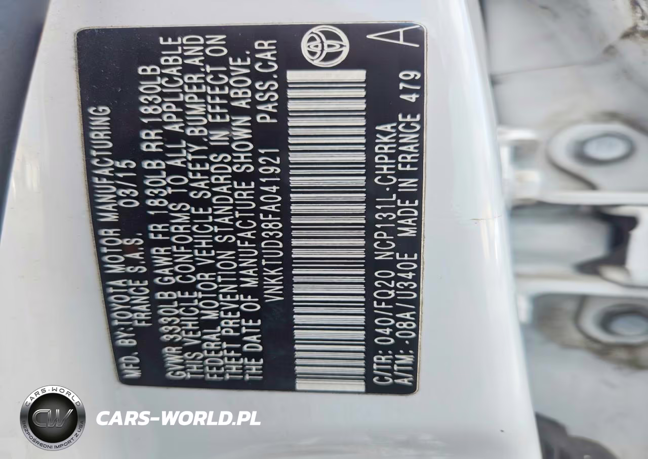 2015 Toyota Yaris 5-Door L VIN:VNKKTUD38FA041921 - 12