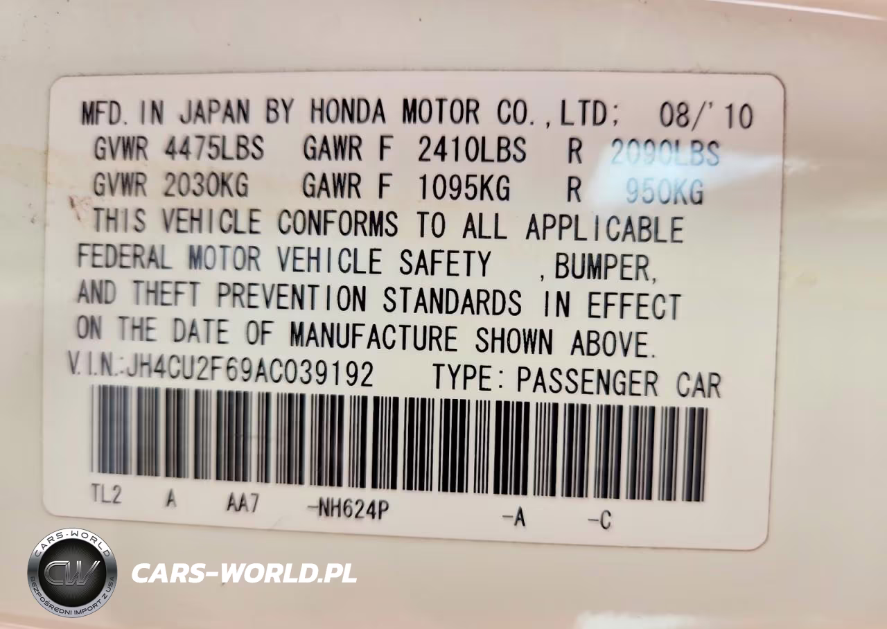2010 Acura Tsx VIN:JH4CU2F69AC039192 - 12
