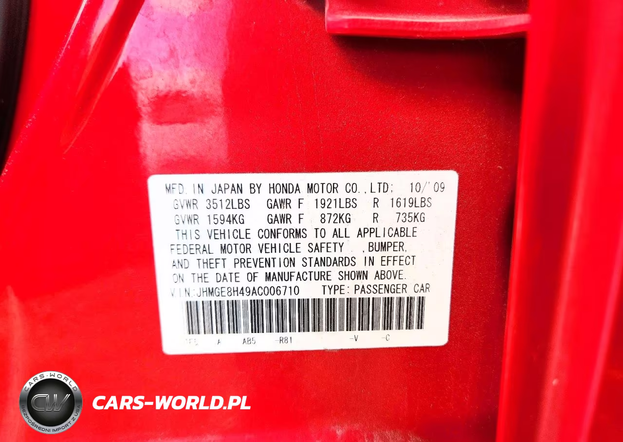 2010 Honda Fit Sport VIN:JHMGE8H49AC006710 - 12