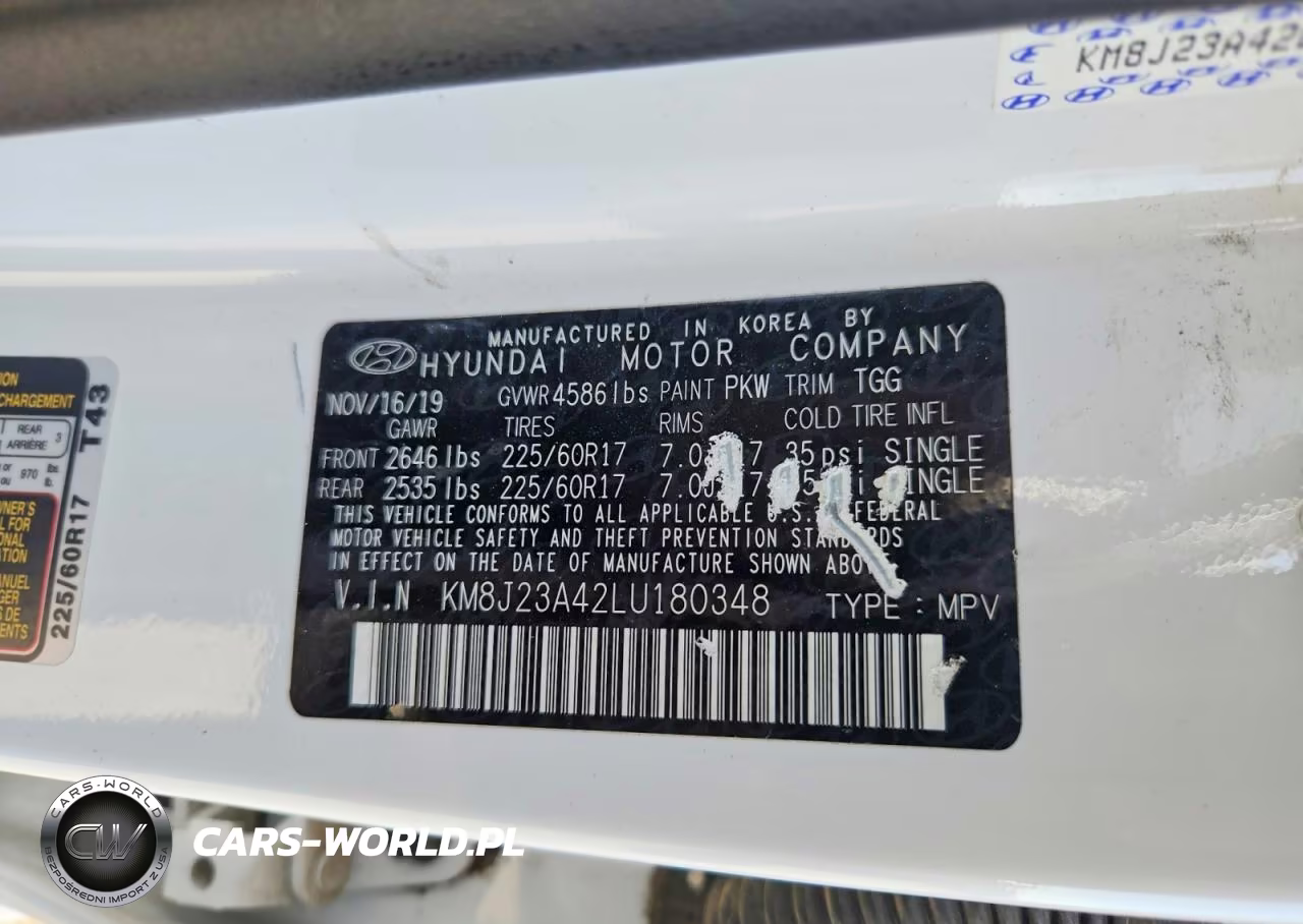 2020 Hyundai Tucson Se VIN:KM8J23A42LU180348 - 13
