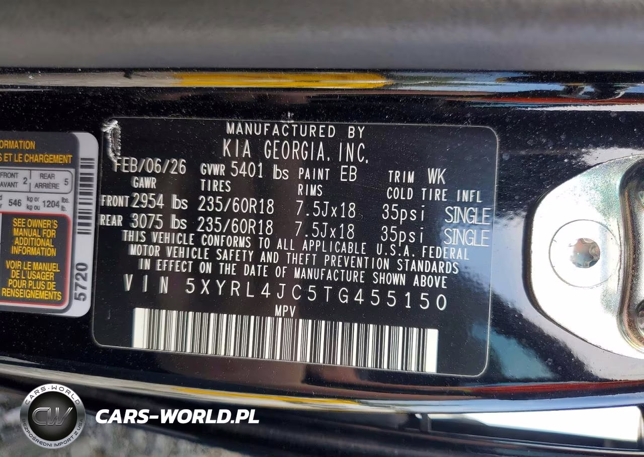 2026 Kia Sorento S VIN:5XYRL4JC5TG455150 - 13