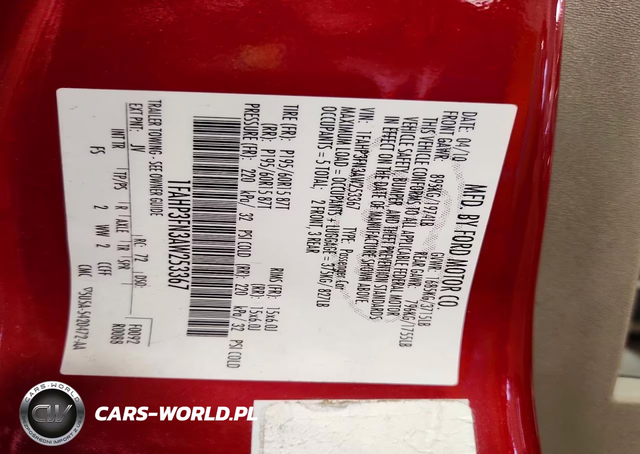 2010 Ford Focus Se VIN:1FAHP3FN3AW253367 - 12