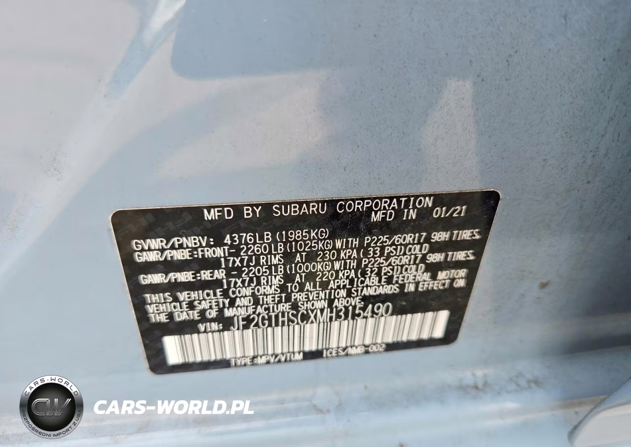 2021 Subaru Crosstrek Sport VIN:JF2GTHSCXMH315490 - 13