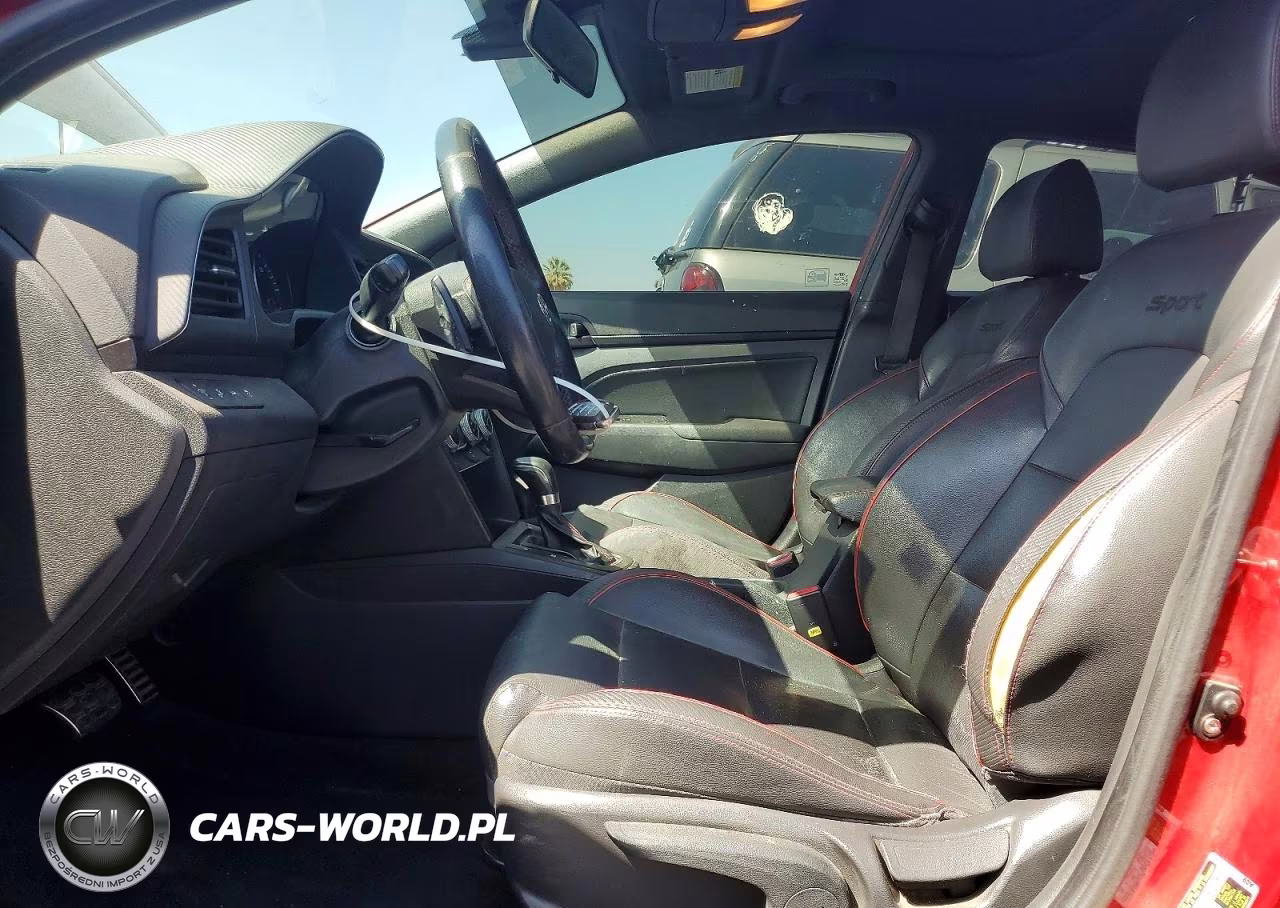 2019 Hyundai Elantra Sport VIN:KMHD04LB2KU861869 - 7