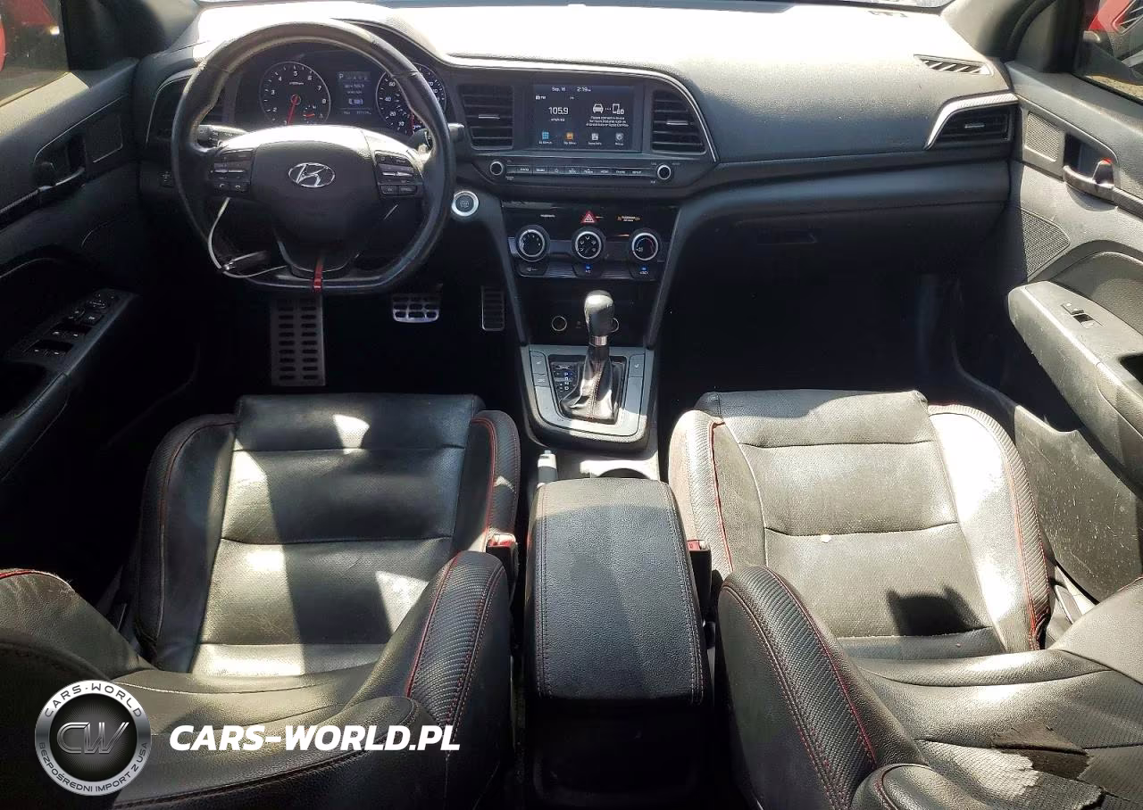 2019 Hyundai Elantra Sport VIN:KMHD04LB2KU861869 - 8