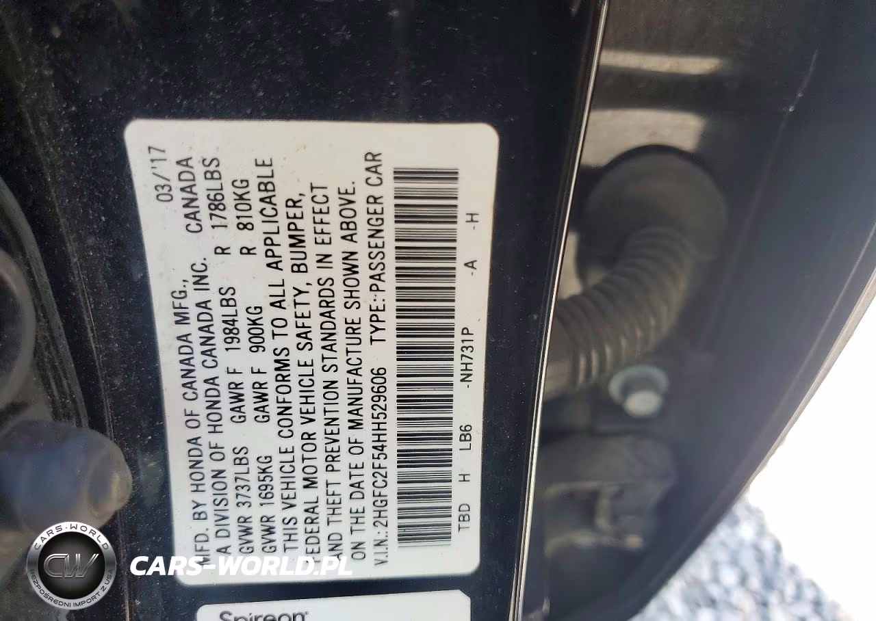 2017 Honda Civic Lx VIN:2HGFC2F54HH529606 - 13