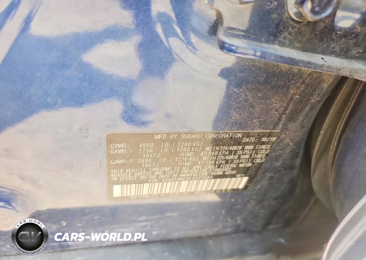 2020 Subaru Outback Limited VIN:4S4BTANC0L3121604 - 13