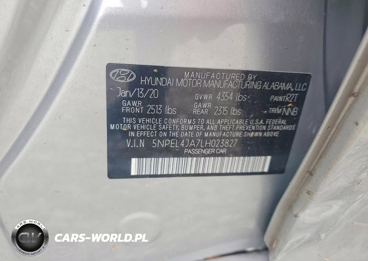 2020 Hyundai Sonata Sel VIN:5NPEL4JA7LH023827 - 12